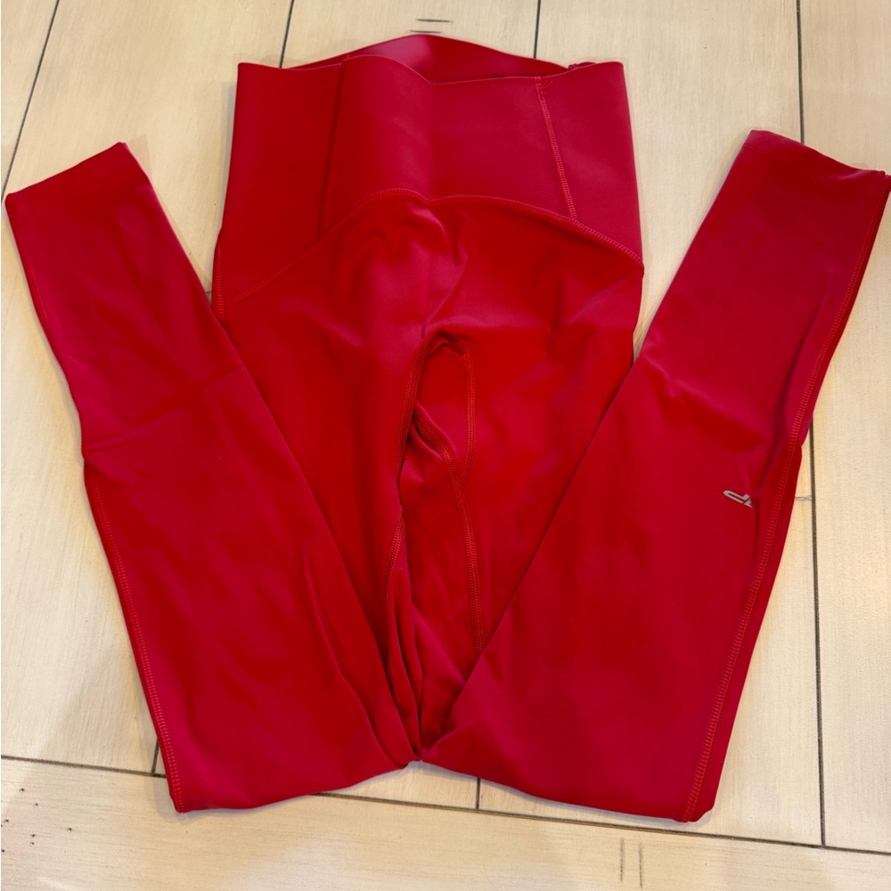 1st Phorm- Red High-Waisted Leggings (TALL)
